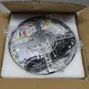 Dimmable Moon Wall Light 9.5 inch Wall Lights with Remote Control Plug-in Modern LED Wall Light, 12W Black Wall Lamp Indoor Wall Mounted Ceiling Light Fixture for Bedroom Living Room Corridor