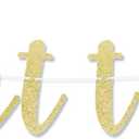 LINGTEER Meant to Bee Gold Glitter Bunting Banner Perfect for Wedding Bridal Shower Engagement Party Decorations.