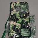 Petitian for iPhone 15 Plus Case with Wallet - Women Girls Cute Girly Aesthetic Unique Design with Leather Credit Card Holder Cardholder Stand Wristband for Apple 15 Plus, Black Flower