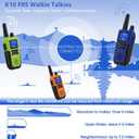 Topsung Walkie Talkies for Adults Long Range Rechargeable with Earpiece NOAA Weather Alert, Multi-purpose 2 Way Radio 6 Pack for Team Work Senior Care Kid Adventure Family Camping Hiking Skiing Cruise