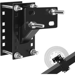 Heavy Duty Spare Tire Carrier Mount Bracket for Trailers & Boats - Locking Holder Fits 4/5/6 Lug Wheels, 4"-5.5" Bolt Patterns, Holds Up to 150 lbs