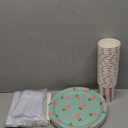 Blue Panda Pineapple Party Supplies Pack Plates Cups Napkins (Serves 24)