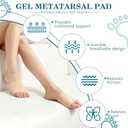4Pcs Metatarsal Pads for Men and Women, Ball of Foot Cushion with Gel Pad, Foot Pads for Ball Pain Relief, Morton's Neuroma, Metatarsalgia Support(Beige/M)