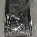 Ultra-Slim Bluetooth Keyboard Portable Mini Wireless Keyboard Rechargeable for Apple iPad iPhone Samsung Tablet Phone Smartphone iPadOS iOS Android (10 inch Black)