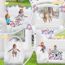 White Bounce House for Kids 3-8, Inflatable Bouncy House with Air Blower Slide Ball Pit Jumping 100 Balloons, Outdoor and Indoor Bouncy Castle for Party Birthday Wedding Event (10x6x6FT)
