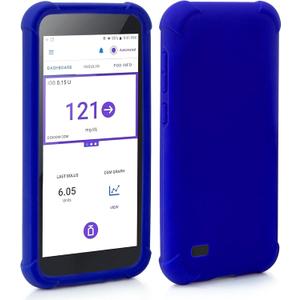 YOUSHARES Silicone Case for Omnipod 5 Receiver, Anti Slip Protective Cover Soft Gel Skin Suitable for Omnipod Device (Blue)