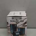 MilkyWay Food Storage Jar Strong Ceramic Storage Canisters with Airtight Seal Bamboo Lid Modern Design Seal Damp-Proof Kitchen Jar for Coffee, Tea, Spice and More (White(M: 27oz/800ml))