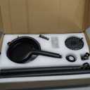 Dual Shower Head with Handheld for Couples: High Pressure Double Shower Heads for Two People - Adjustable Two Showerhead System with 3 Flow Settings Fits 2 Person Bathroom (Black)