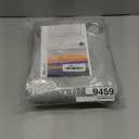 BGment Room Darkening Curtains 90 Inches Long, Grommet Thermal Insulated Blackout Curtains with Wave Line and Dots Printed for Bedroom, 2 Panels, Each 52 x 90 Inch, Light Grey