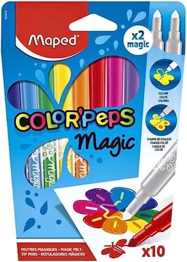 Maped Color'Peps Magic Color-Change Markers x 8 + 2 Revealer Markers (844612)