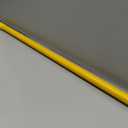 SPARTA 48" Fiberglass Replacement Handle with 3/4" Acme Thread Tip, Polyester Veil Reinforced, Hanging Cap, Commercial Cleaning, Yellow