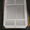 14" X 10" 3-Way AIR Supply Grille - Vent Cover & Diffuser - Flat Stamped Face - White [Outer Dimensions: 15.75"w X 11.75"h]