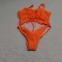 Sovoyontee Women's Sexy One Piece Swimsuits Cheeky Bikini Bathing Suit (Large, Neon Orange)