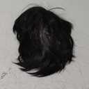 BESTBEL+Hair Cap Short Black Messy Wig for Men Short Messy Wig Black Synthetic Anime Hair for Halloween Cosplay Mens Cosplay Outfit for Costume Party