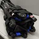 HXD-ERGO 42'' Foldable Mini Trampoline, Rebounder Trampoline with Adjustable Foam Handle, Fitness Trampoline for Indoor, Outdoor, Home Gym,Max Load 460lbs (Blue)