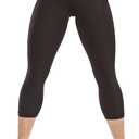 Sweat Shaper Women's Sauna Leggings Compression High Waist Yoga Pants Thermo Sweat Capris (Black, XL)