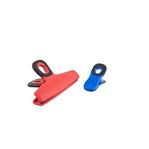 Items 4U! Soft Grip Bag Clips, Assorted Sizes, Assorted Colors, 1-Pack (6 Clips in total)