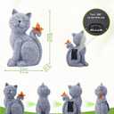 Nacome Cat Outdoor Statues for Garden: Outside Decor with Butterfly Clearance for Yard Art Lawn Ornaments Porch Patio Balcony Home House - Gifts for Mom Grandma Women