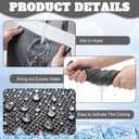 Honoson 30 Pack Cooling Towels 27"x16" Microfiber Neck Cooling Towel with Pouches, Reusable Sports Towel for Gym Running Golf Workout Outdoor Heat(Dark Grey)