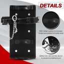 Zonon Heavy Duty Fire Extinguisher Mount Bracket Metal Fire Extinguisher Holder Wall Mount for Home Car Truck, Boat(Fe-10,Black,1 Pcs)