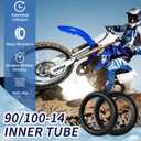 90/100-14" 3.00-14 inch Heavy Rear Inner Tube, 14 Inch Replacement Tire, for 125cc 140cc Pit Pro Trail Foot Dirt Bike [Thickened] (2 Pack)