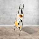Metal Easel Stand with Chain Support for Mirror,Iron Floor Easels for Display Wedding Sign,58 Inch Adjustable Arts & Crafts Easels(Bronze)