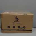 Bamboo Mail Organizer Countertop Desktop with Drawer - Desk Organizer with File Organizer for Office Supplies All-in-One Desk File Organization with Pencil Holder for Paper Letter Envelope Bill (1 Black)