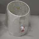 Royal Designs, Inc. Shallow Oval Hardback Lamp Shade, HB-611-14LNWH, Linen White, (12 x 8) x (14 x 10.5) x 8.5