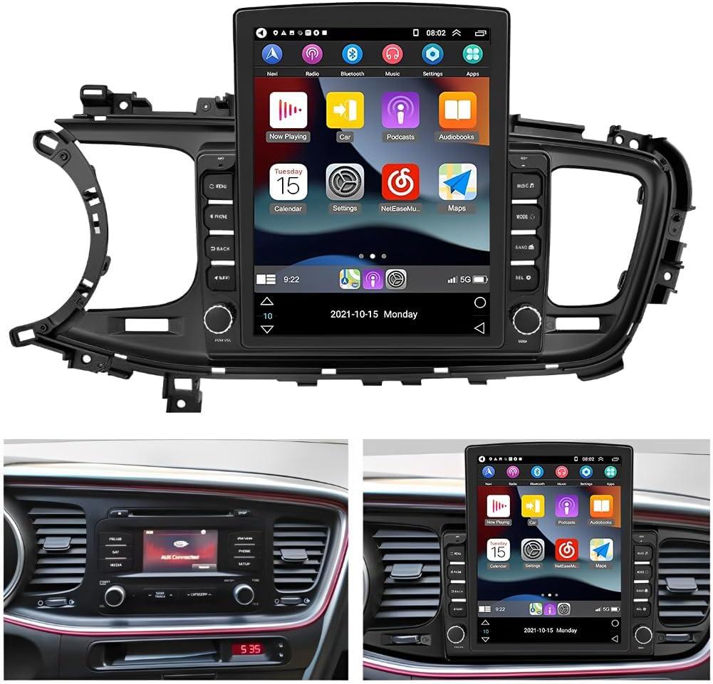 [2+32G] Android 13 Car Radio Stereo for Kia Optima K5 2011-2015 Carplay and Android Auto - 9.7 inch Touch Screen Android Car Stereo WiFi GPS Navigation Steering Wheel Control + Backup Camera