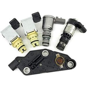 4T65E Transmission Master Solenoid Kit Set Replacement EPC Shift TCC for GM TCC & PWM Downshift Solenoid Manifold Pressure Switch Compatible With GM & Buick & Chevrolet & Pontiac