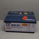 Amico Recessed Lighting 5/6 Inch, 12 Pack 5CCT Flat LED Can Lights, 2700K/3000K/4000K/5000K/6000K Selectable,12W Eqv 110W, 1050LM Brightness, Retrofit Installation - ETL & FCC, White