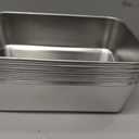 12 Pcs 9 x 6 Inch Stainless Steel Loaf Pans for Baking, Heavy Duty Bread Baking Pan Set, Rectangular Loaf Tins for Homemade Bread, Meatloaf, Cakes and Brownies, Oven and Dishwasher Safe