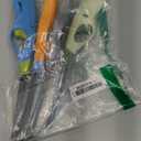 Butane Lighter, 4pcs Refillable Flame Lighter for BBQ Candle(No Butane Inside) (Blue)