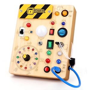 Grarain Busy Board for Toddlers - Montessori Educational Toy for 1-3 Year Old Boys & Girls | Travel-Friendly Sensory Learning Activity | Ideal for Kids with Autism(Clocks Busy Board)