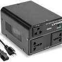 LVYUAN Voltage Converter Transformer 800 Watt Step Up/Down Convert from 110V-120V to 220V-240Vt and from 220V-240V to 110V-120V with 2 US outlets, 2 Universal outlets, Resettable Circuit Breaker