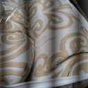 Stratford Park Beige and Gold Comforter Set Queen Size, 9 Piece Jacquard Floral Bedding Set, All Season, Ultra-Soft, Matching Pillows & Shams, Bed Skirt