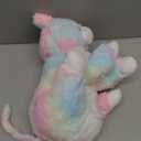 Glow Guards 13'' Lying Light up Rainbow Cat Plush Toy Rainbow Kitty Soft Stuffed Animal Bed Night Light Birthday for Toddler Kids