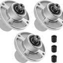 601804 Lawn Mower Spindle Compatible with Hust ler Raptor SD SDX 36" 42" 48" 54" 60" Deck Flip-Up Sport Assembly Replaces 607418, 3Pack