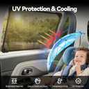 Car Window Shade，1Pack Car Window Shade for Baby,Rear Window Sun Shades Protect Child, Pets from Sun Glare and UV Rayse (39.4"x19.7")