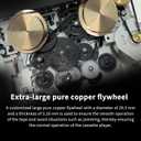 Auto Reverse Clear Stereo Cassette Player,Built-in Cool Copper Wheel MovementEarphone,Cassette Tape to MP3 Converter with Tape Converter Software,Powered by USB Power Cord or AA Battery