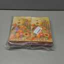 Generic 100Pcs Fall Guest Napkin Autumn Pumpkin Maple Leaf Disposable Paper Napkin Decorative Party Dinner Hand Napkin for Thanksgiving Harvest Home Kitchen Bathroom Party Supplies