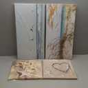 Coastal Wall Art Seascape Artwork: Sea Grass and Starfish on Beach Canvas Painting for Living Room (12 x 12'' x 2 Panels + 24 x 12 x 2 Panels)