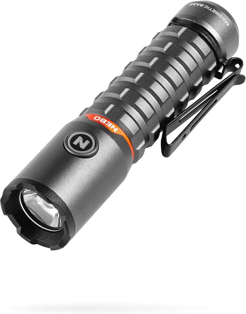 NEBO Torchy 2K Rechargeable Pocket Flashlight | 2000 Lumen Rechargeable Pocket Flashlight, 5 LED Light Modes, Water & Impact Resistant for Camping, Hunting, Hiking