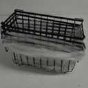 iSPECLE Freezer Storage Bins - 6 Pack Small Stackable Deep Freezer Organizer Bins for Most 7 Cu.FT Chest Freezer Sort Frozen Food, Freezer Basket with Handles Easy to Get Food from Bottom, Black