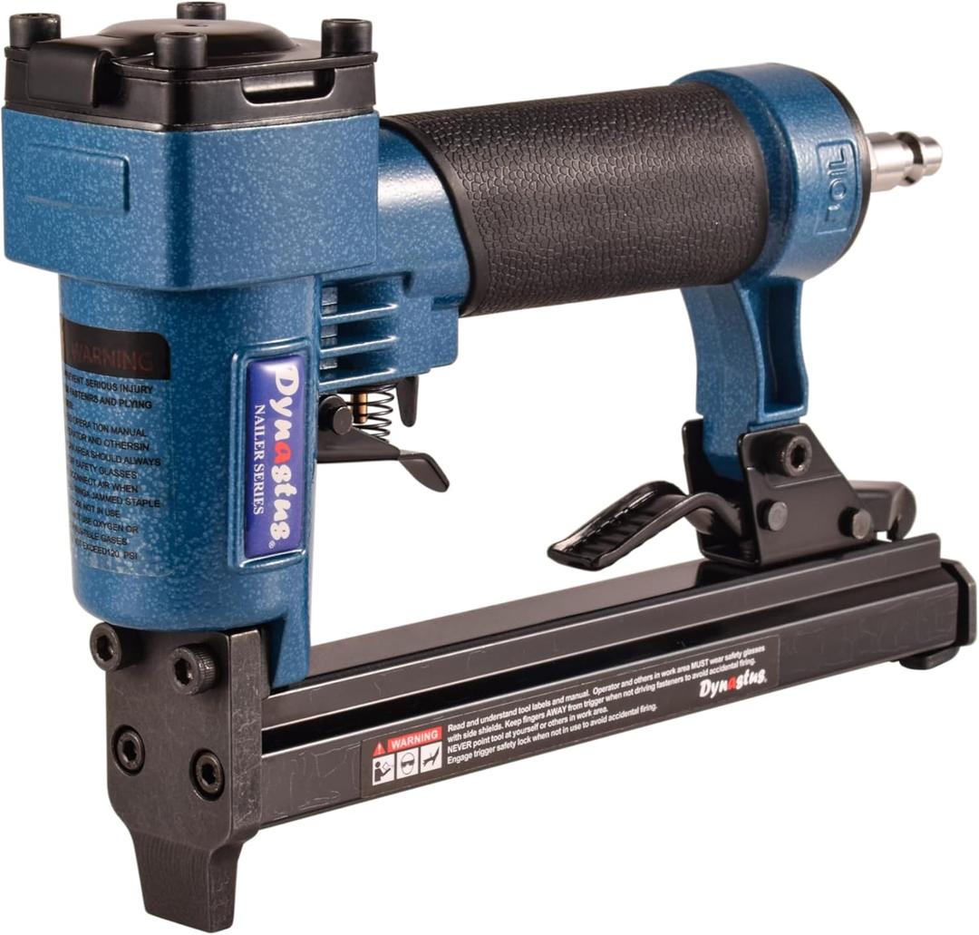 Dynastus 20 Gauge Pneumatic Heavy Duty Stapler T50 3/8Inch Crown Air Staple Gun with 1000 Staples