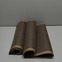SUMLANS Kitchen Mat Set of 2 PCS, Cushioned Non Slip Rugs for Kitchen Floor, Absorbent Runner Comfort Standing Mats Washable for Kitchen, Office, Home (Brown, 17.3"x47"+17.3"x30")