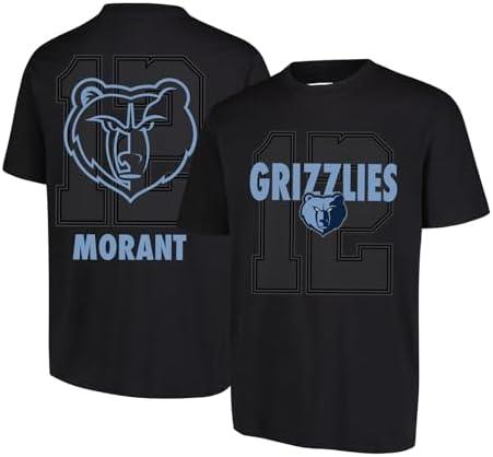 Ultra Game Men's NBA Official Super Soft Fly High Players T-Shirt, Memphis Grizzlies, Ja Morant, Black, Medium
