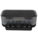 BICONIC Clear Luminous Speaker W/FM BLK