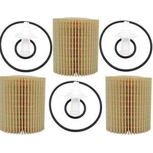 3PCS 04152-YZZA5 Oil Filters Kit Replacement Engine Oil Filter Element Fits for For Lexus Toyota 4Runner FJ Cruiser Tundra Replaces 04152-31080, 04152-0P010, 04152-38010, 04152-0R010