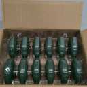 Set of 12 3 Inch Green Floating Candles Large Unscented Dripless Water Wax Floating Candles for Vases, Centerpieces at Wedding, Party, Pool, Holiday, St. Patrick's Day - 10 Hour Burning